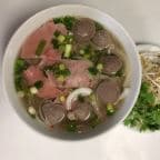 Best Beef Noodle Soup with Tender Round Steak and Mix Vegetable (Pho tai, bo vien) in Missoula, MT